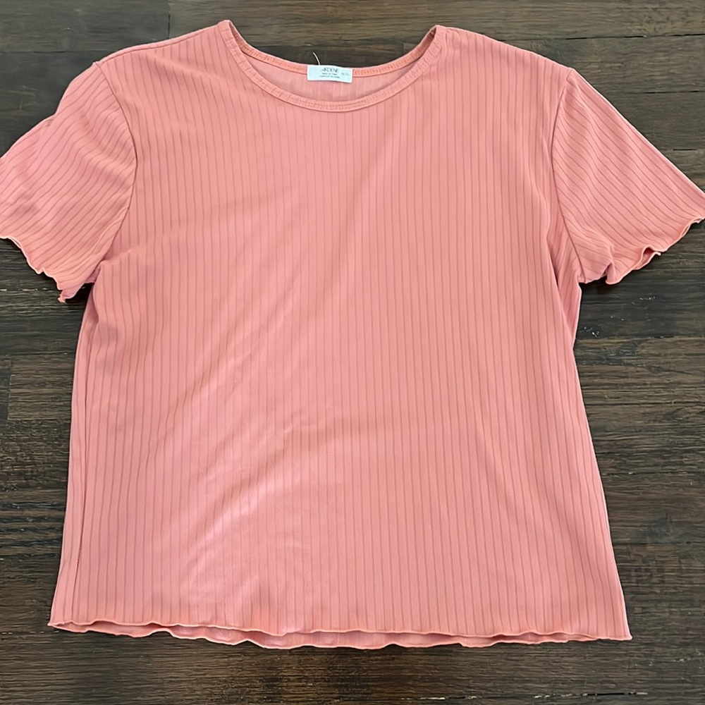 Juniors size Extra Large Ardene coral pink tee shirt